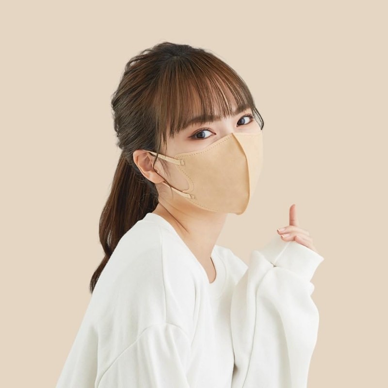 青山通商 グディナ 快適マスク立体 ベージュ30枚入