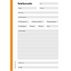 PRICARO 5 x A6 Orange Telephone Memo Pad