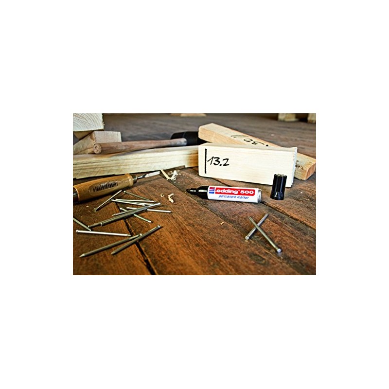 edding edding 500 Permanentmarker - mehrfarbig - 3 Stifte -