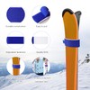 Pack of 8 Ski Fastening Straps, Adjustable Ski Straps for