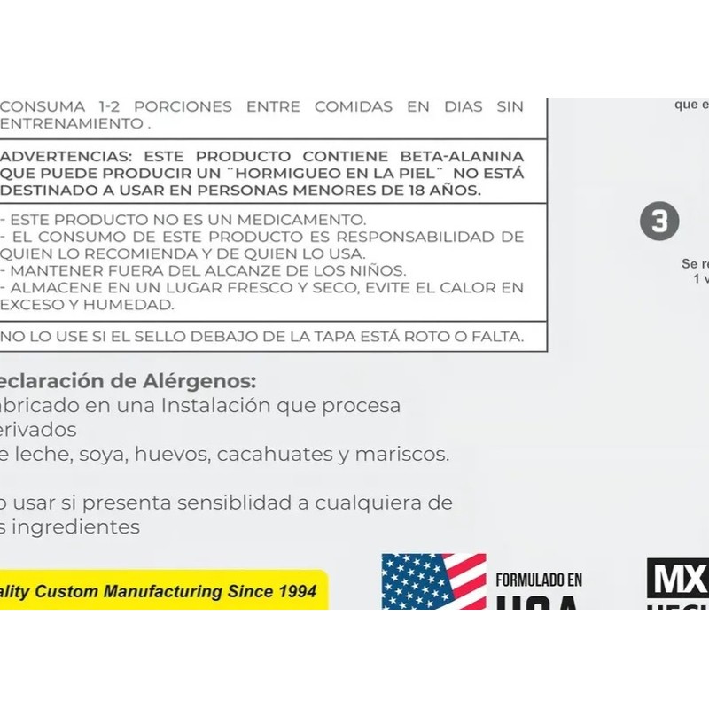 Beta Alanina Advance 150 Gr 30 Serv Sin Sabor 43