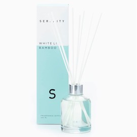 houseproud Serenity Raumduft Duftdiffusor edles Flacon (White Lily Bamboo)