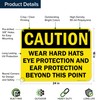 Caution Wear Hard Hats Eye Protection And Ear Protection Beyond