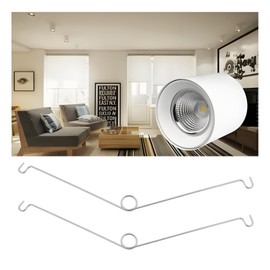 EMSea 20PCS Stainless Steel Recessed Light Spring Clips, 7.9-inch Torsion Springs for Recessed Lighting Trim