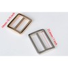 aoozleny 10pcs Zinc Alloy Slider Tri-Glide Buckle Triglide Adjustable Buckle