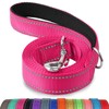 Joytale Double-Sided Reflective Dog Leash, 6 FT/5 FT/4 FT, Padded