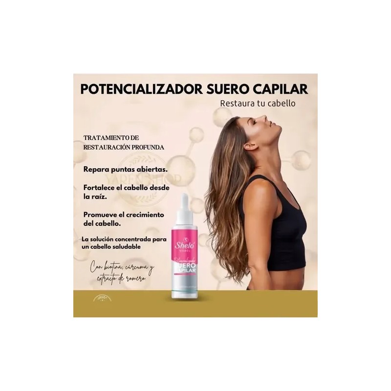 Potencializador Suero Capilar Sheló Nabel Crecimiento 60ml