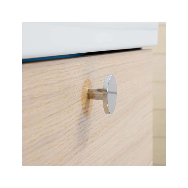 Vandicka 8 Pcs Shiny Silver Cabinet Door Knobs & Drawer