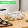 ECHOBUY Clear Snack Box with 8 Compartments