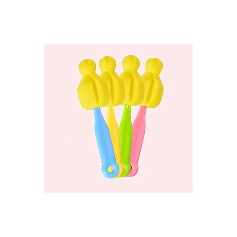 PayPie 14 Pack Bottle Nipple Cleaner Sponge Brush for Standard
