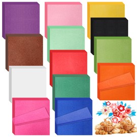 Qilery 1040 Sheets Deli Paper Sheets Assorted Color Origami Paper Waterproof Sandwich Packaging Paper Sheet 12" x 12" No Wax Oil Proof Light Transmission Paper Sheet for Wrapping Craft Paper 13 Colors