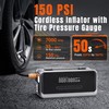 Jump Starter with Air Compressor, 12V Portable Car Battery Jump