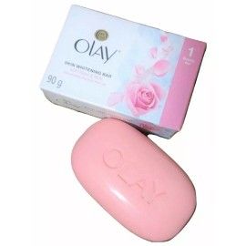 Olay Skin Whitening and Exfoliating Bar with Rose & Milk 90g Pack of 8 Bars