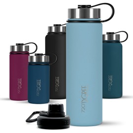 720°DGREE Stainless Steel Children's Drinking Bottle, 530 ml, Leak-Proof, for Carbonated Drinks, BPA-Free, Thermos Flask, Insulated Flask with Screw Cap for School, Sports, Bicycle + Free Sports Lid