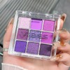 9 Colours Eyeshadow Palette - Purple Eyeshadow Theme, Matte &