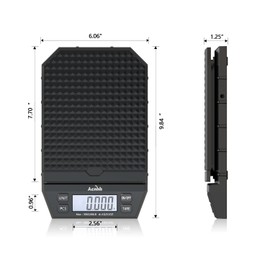 ACNHLI Digital Postal Table Scale, 66LB*1g, Net Weight Counting Weighing, Using AC Adapter Included or Battery, Liquid Crystal Display Screen