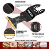 PONTASS 27Pcs Oscillating Saw Blades, Universal Titanium Multitool Blades for