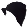 TOP HEADWEAR Black Cuff Beanie Visor Cap