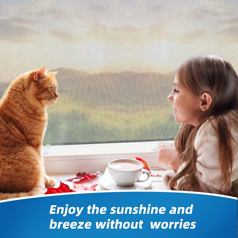 Topmess Expandable Adjustable Window Screen, 304 Stainless Steel mesh Window