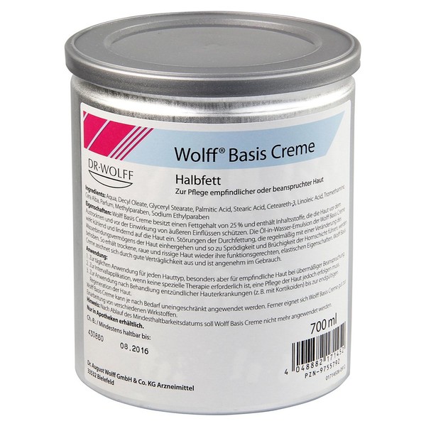 Wolff Base Cream Half Fat 700 ml