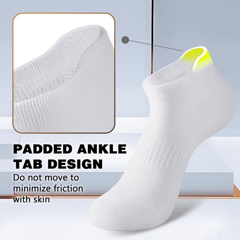 Walifrey Ankle Socks for Women, 6 Pairs Low Cut Athletic
