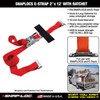 SNAPLOCS E-STRAP 2"x12' RATCHET (USA!) with Hook & Loop Storage