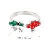 Healeved Mushroom Frog Adjustable Ring Unique Aesthetic Jewelry for Women