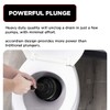 Supply Giant SU3227 Accordion Toilet Plunger, Unclogs Sinks, Toilets, and