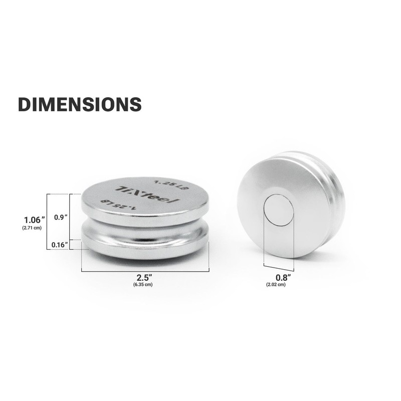 Magnetic Fractional Weights 1.25lb (5lb in total)