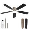 Sofucor 52 Inch Modern Flush Mount Ceiling Fan with Light