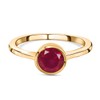 TJC Ruby Solitaire Ring for Women Engagement Ladies Rings in