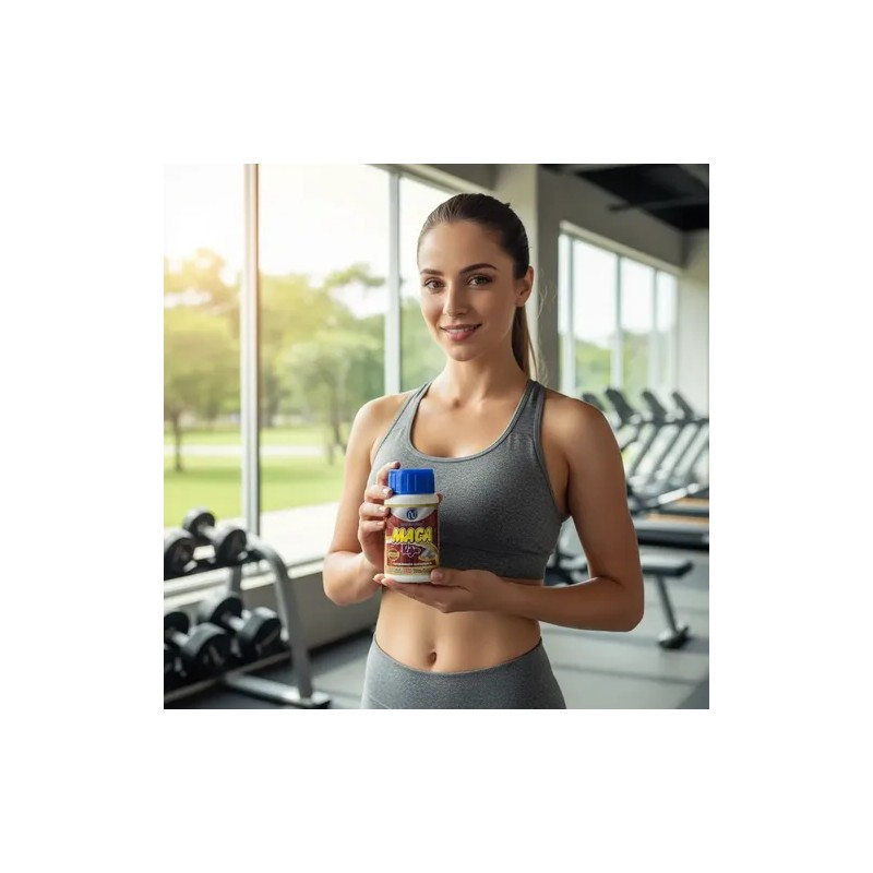 Maca Roja 2 Botes Con 100 C/u Tabletas Suplemento Natural