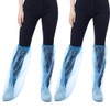 HugeDE 20 Pairs Plastic Boots Covers Waterproof Shoe Covers Outdoor