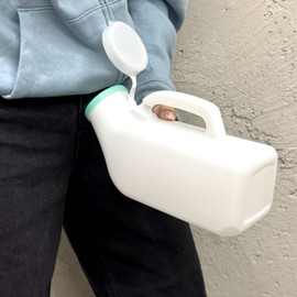 Portable men's urine container 1.2L white 4ea