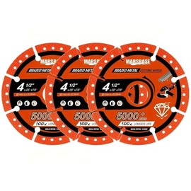 Takelablaze 4-1/2" Diamond Cutting Wheel Metal Cut Off Disc Indestructible Cut Off Discs with 7/8" Arbor for Angle Grinders, 3Pack