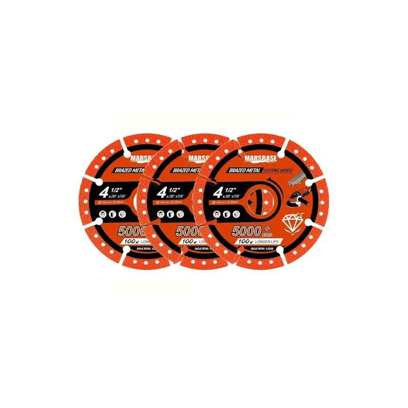 Takelablaze 4-1/2" Diamond Cutting Wheel Metal Cut Off Disc Indestructible