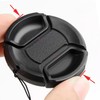 Tunghey 2Pack Lens Cap, 2 Plastic Center Pinch Lens Cap