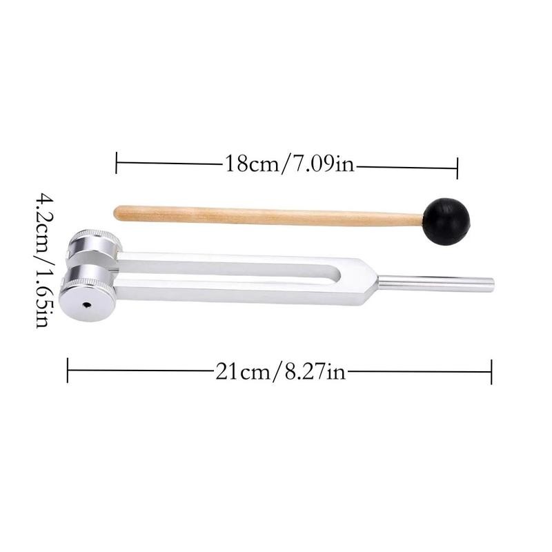 128Hz Tuning Fork, Portable Tuning Fork with Storage Bag, Professional