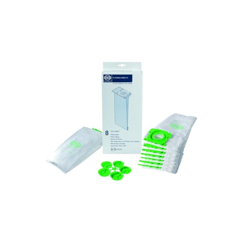SEBO 6629ER 3 L Ultra Bags, Suitable For All K