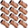 12PK Copper Press Fittings 3/4 inch Coupling with Stop Zero