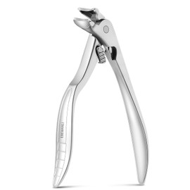 EBEWANLI Thick Toenail Clippers, Long Handle Angled Stainless Steel Heavy Duty Toenail Clippers for Thick Toenails, Curved Blade Extended Toe Nail Clippers for Thick Nails for Seniors, Men, Women