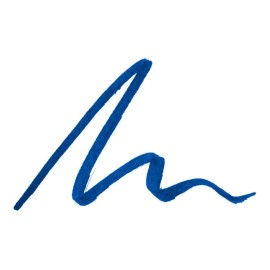 Delineador Líquido Bissú Plumín Color 02 Azul – Larga Duración, Hipoalergénico y Waterproof