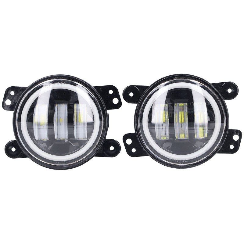 Angel Eyes Light 30W 3000LM LED Front Foglight 10‑30V Universal