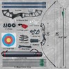 D&Q Archery 50" Takedown Bow and Arrows Set for Adults