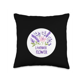 Cool Lavender Flower Costume for Gardening Lovers Throw Pillow