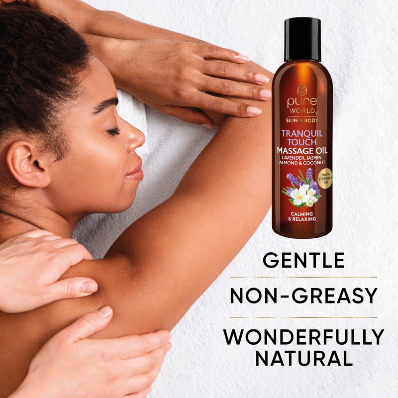 Pure World Tranquil Touch Massage Oil 100ml – Natural With
