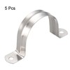 sourcing map 50mm(2") Rigid Pipe Strap, 2 Holes 304 Stainless