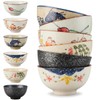 Cereal Bowls Set of 6，10 Oz Ceramic Soup Bowls,4.5 inch
