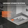 Lightweight 48x72 Inch Shower Curb Kit Central Drain Rectangular Modern