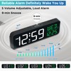Peakeep 9" Digital Alarm Clock Large Display for Bedroom Living